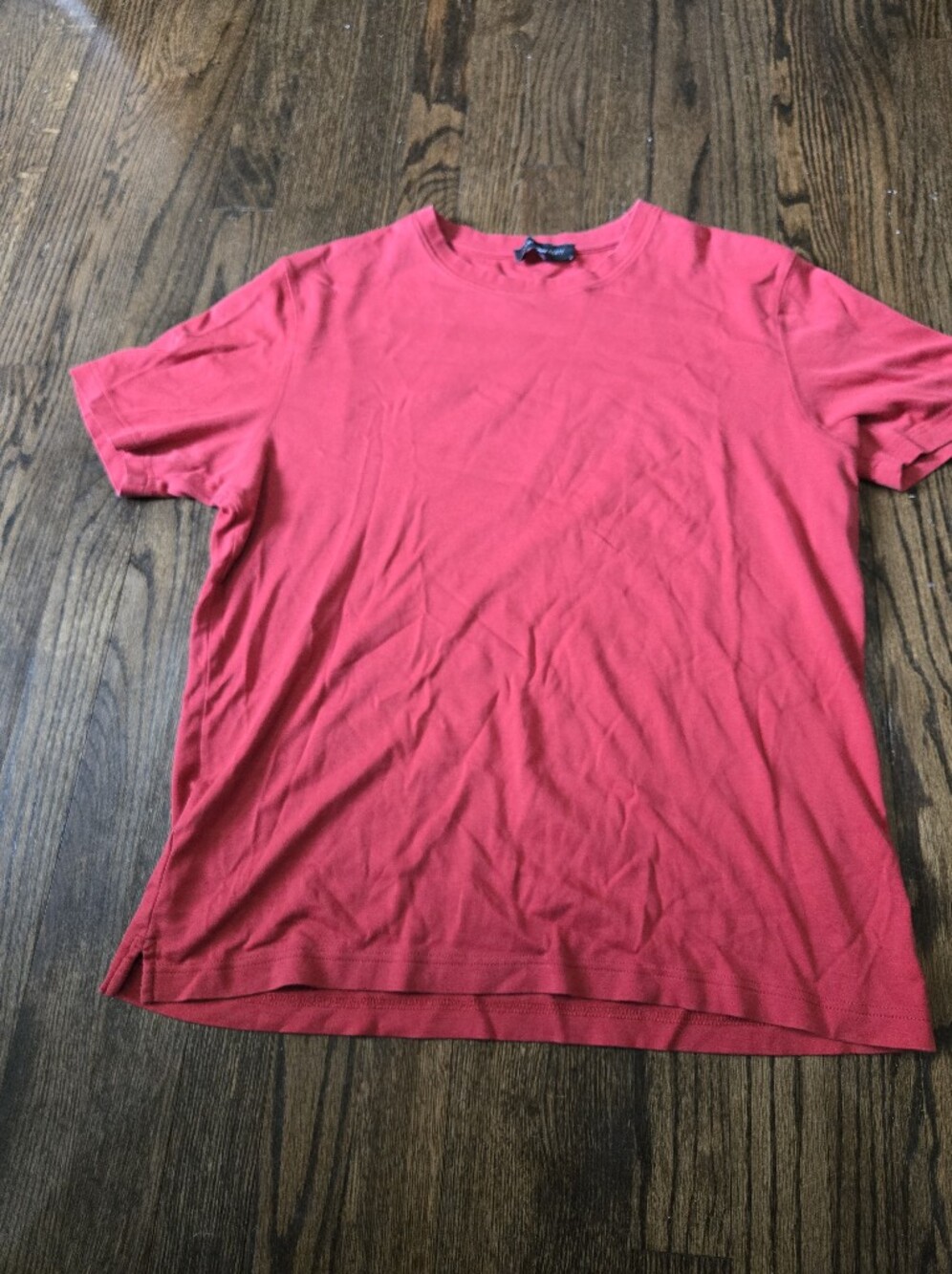 Robert Barakett Montreal Red Crewneck Short Sleeve Pima Cotton Tee Shirt XL